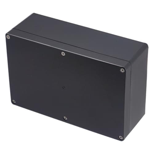 Image of Otdorpatio Project Box IP65 Waterproof Junction Box ABS Plastic Black Electrical Boxes DIY Electronic Project Case Power Enclosure 9.06x5.91x3.35 inch (230x150x87 mm)