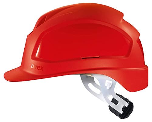 Image of Uvex Pheos E-WR Unvented Electrician Helmet - Head Guard, red