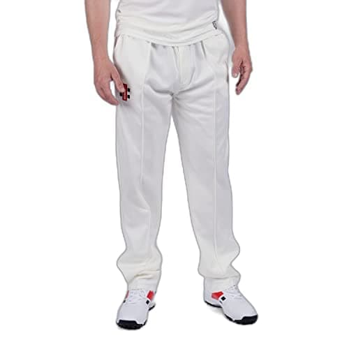 Image of Nicolls Matrix V2 Junior Cricket Trousers (2023) - Age 11-12, White
