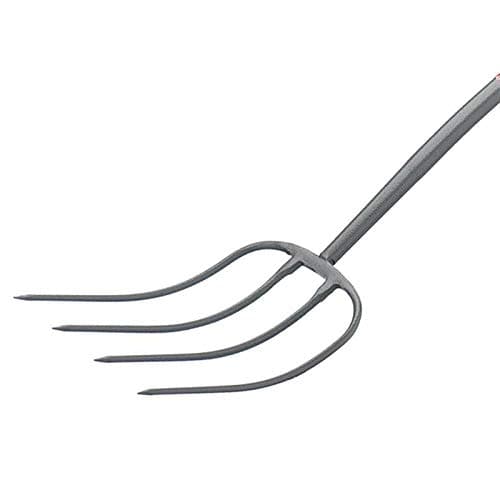 Image of Bulldog 4 Prong Metal Handle Manure Fork