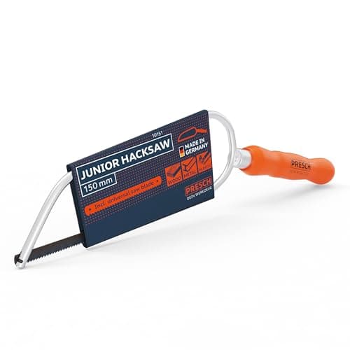 Image of Presch Junior Hacksaw PUK 150mm incl. Universal Saw Edge - Original PUK Handsaw 150mm - Small Saw for Metal, Non-Ferrous Metal, Plastic, Aluminium, All Woods