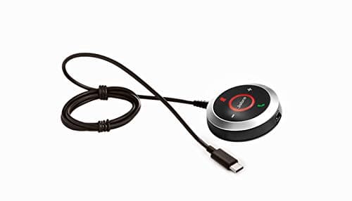 Image of Jabra Evolve 80 Link Remote Control with Black Wire Press the Buttons – Remote Controls (Acoustic, Wired, Press the Buttons, Black)