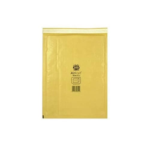 Image of Jiffy AirKraft Bag Size 5 260x345mm Gold GO-5 (Pack of 10) MMUL04605+ Free finchley Refill Pen (1)