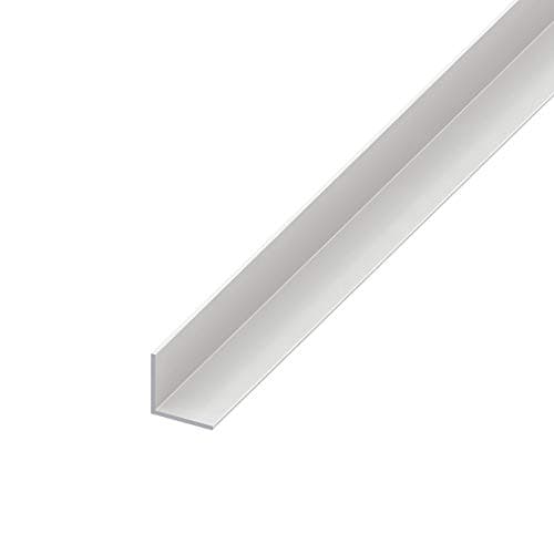 Image of Rigid Angle Cover Trim - 25mm x 25mm UPVC White Plastic 90 Degree Corner - 1m Length