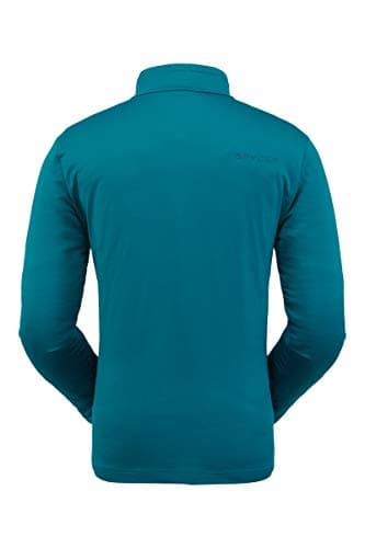 Image of Spyder Men’s Prospect Zip T-Neck – Quarter-Zip Pullover Long Sleeve Active Shirt, Small, Swell