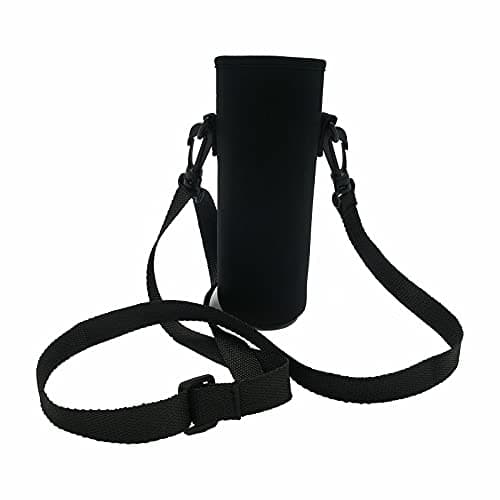 Image of Xzhixiao Pouch Neoprene Carrier Cover Bag with Shoulder Strap, Water Bottle Holder for Daily Walking Hiking and Other Outdoor Activities (750ml)