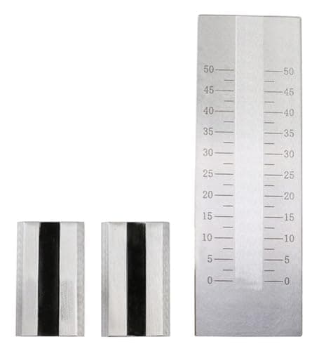 Image of Danive Single Groove Stainless Steel Fineness Gage, Grindometer Gauge Gauge Single-Channel Grind Fineness Gauge(0-50um)