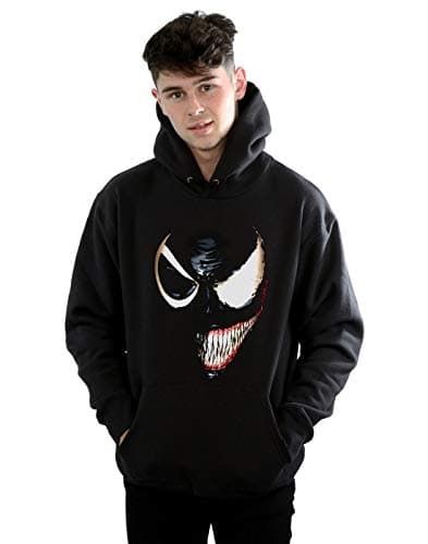 Image of Marvel Men's Venom Split Face Hoodie Black Large