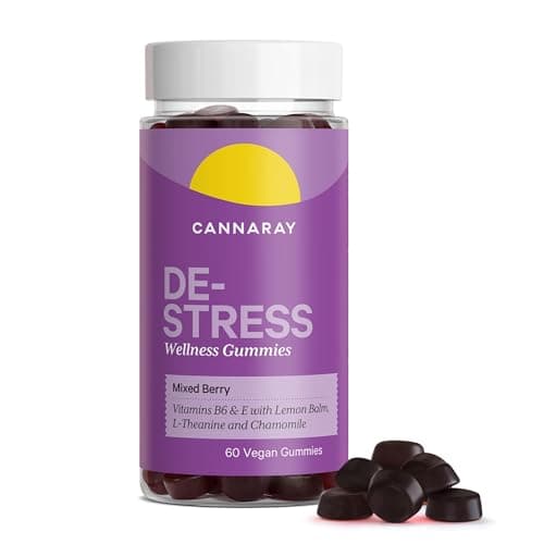 Image of Cannaray De-Stress Gummies (60 Count) - Mixed Berry