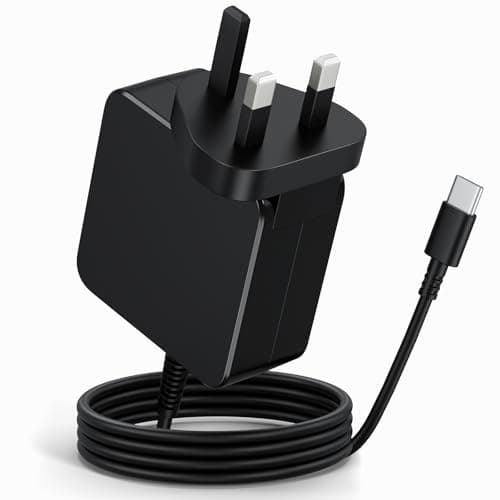 Image of 61W/65W USB-C Power Adapter Charger for MacBook Pro Asus Acer Hp Lenovo Dell Chromebook Laptops Switch Samsung HUAWEI Xiaomi and more Devices USB Type C Power Adapter UK