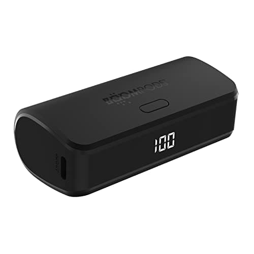 Image of Boompods Powerboom Portable Charger 5000mAh - Fast Charging Power Bank with Dual USB/USB-C Ports, Compact External Battery Pack, Charges 2 Devices Simultaneously, LED Display Travel Powerbank