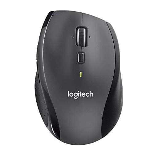 Image of Logitech M705 Marathon Wireless Mouse, 2.4 GHz with USB Unifying Mini-Receiver, 1000 DPI Laser Grade Tracking, 7-Buttons, Extra Thumb Buttons, (Renewed)