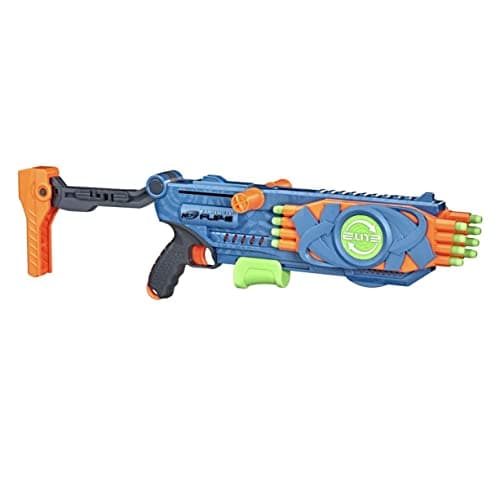 Image of Nerf Elite 2.0 Flipshots Flip-16 Blaster with 16 Dart Barrels That Flip to Double Your Firepower, 16-Dart Capacity, 16 Nerf Elite Darts