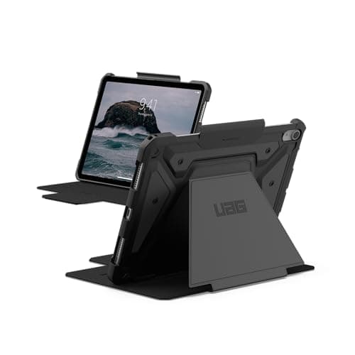 Image of URBAN ARMOR GEAR UAG Designed for iPad Air 11" Case M4/M3/M2 2024-2026 - Rugged Auto Sleep/Wake Folio Cover w/Pencil Holder & Multi-Angle Adjustable Stand, Metropolis SE Black