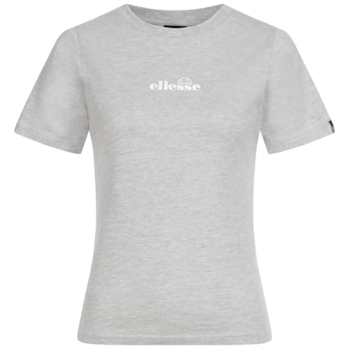Image of ellesse Womens Beckana Tee Grey Marl T-Shirt, Grey Marl, 8 EU