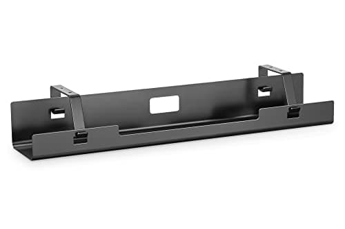 Image of DIGITUS cable management channel - under-counter mounting - for cables, socket strips - cable holder - cable tray - cable guide - 60 x 13.5 x 10.8 cm - black