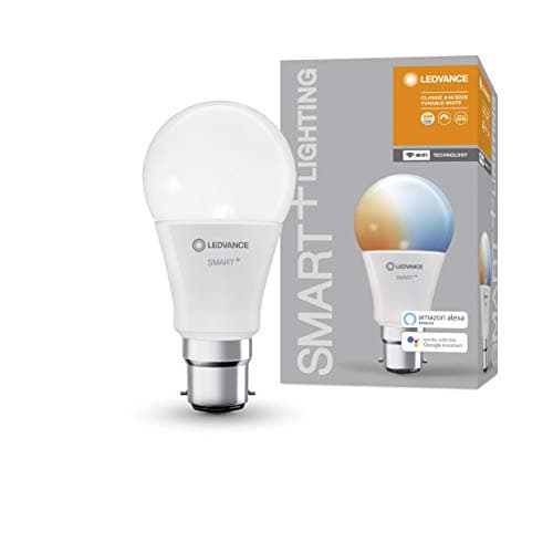 Image of LEDVANCE Smart LEDLamp with WiFi Technology, Base: B22D, Di mmable, Tunable White (2700-6500K), Replaces Incandescent Lamps with 60 W, Smart+ WiFi Classic Tunable White, 1-Pack