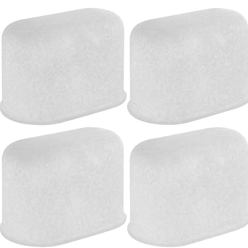 Image of 4PCS Coffee Filter Replacement - Activated Charcoal Water Filters - Compatible with Cuisinart Coffee Machine and Sage Coffee Maker - Fits Cuisinart Models - 4.8×2.1×2.5cm (White)