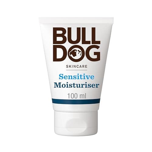 Image of Bulldog Skincare Sensitive Face Moisturiser for Men, Fragrance Free, Specially Formulated for Sensitive Skin, Provides 24-Hour Hydration, 100ml