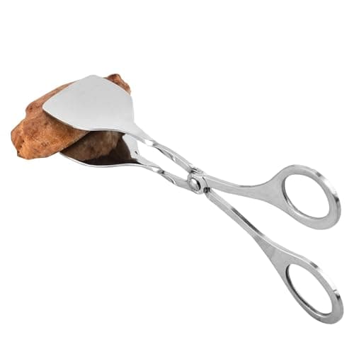 Image of salad tongs, scissors tongs kitchen tongs multi-purpose small serving tongs scissors serving tongs for cakes, salads, home use