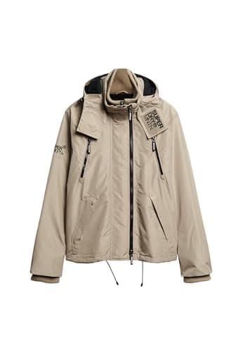 Image of Superdry Mountain Windcheater Jacket for Men, Winter Twig Beige, M