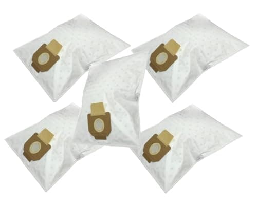 Image of Find a Spare 5x Pack Fleece Microfibre Dust Bags For Makita VC2010L VC3011L VC2511 VC 2512 L 1025L 8999000211 412/415 912/915 Dust Extractor VC3011L Vacuum Hoover Cleaner