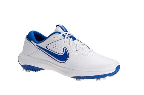 Image of Nike Victory Pro 3 Men's Golf Shoes, White/Royal, 9.5 UK