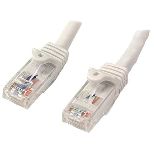Image of StarTech.com 10m CAT6 Ethernet Cable - White CAT 6 Gigabit Ethernet Wire -650MHz 100W PoE++ RJ45 UTP Category 6 Network/Patch Cord Snagless w/Strain Relief Fluke Tested UL/TIA Certified (N6PATC10MWH)
