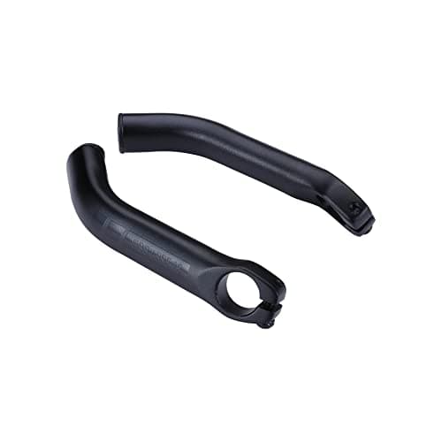 Image of BBB Cycling Curved Bar Ends One Piece Design Lightweight Strong Aluminium Anatomically Shaped 150mm LightCurved Bar Ends BBE-18