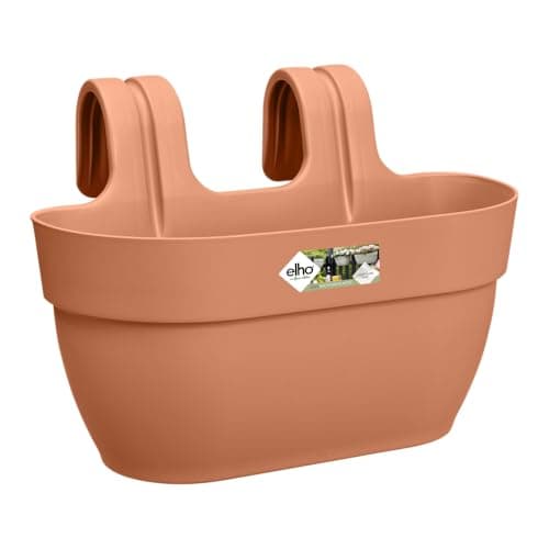 Image of elho Vibia Campana Easy Hanger M 36 - Planter for Balcony & Outdoor - Ø 36.0 x H 26.5 cm - Brown/Terra