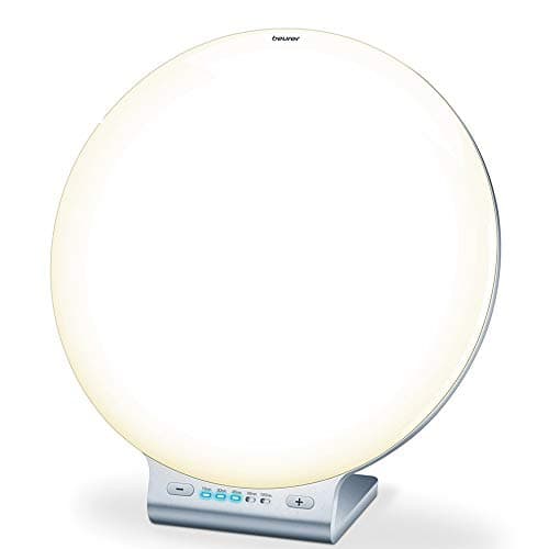 Image of Beurer TL70 LED SAD Lamp | Helps Combat Seasonal affective Disorder | 10,000 lux | Table-top Daylight lamp | Slim Design | UV-Free LED Light Therapy | Medically Certified, White