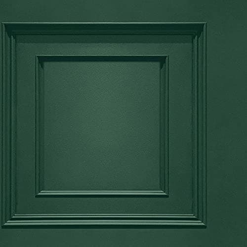 Image of Oliana Wood Panel Wallpaper - Belgravia 8490- Green