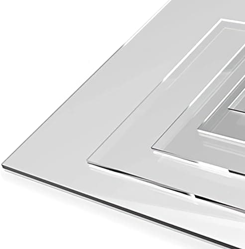 Image of 610mm x 457mm 2mm acrylic sheet for greenhouse glass replacement