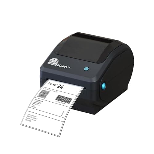 Image of Double Dragon 4” Direct Thermal Label Printer – USB-Only, No Bluetooth or Wi-Fi, 203 DPI High-Speed Shipping & Barcode Printer for Windows & Mac, Large Roll Capacity, 4x6 Compatible, No Ink or Ribbon
