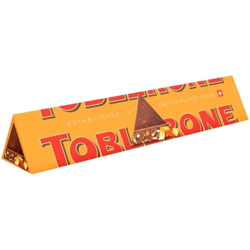 Image of Toblerone Orange Twist Chocolate Bar, Swiss Chocolate with Honey and Almond Nougat, Perfect for Gifting or Sharing, 360 g (Pack of 1)