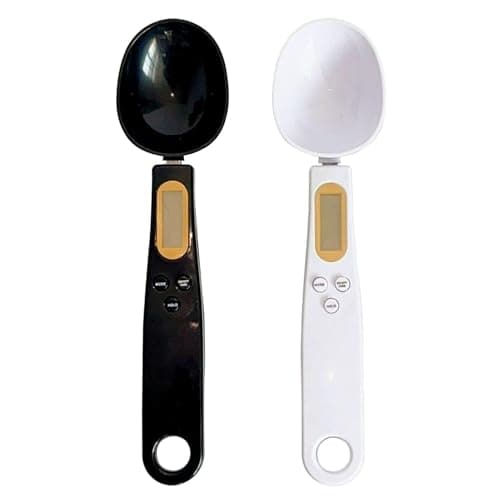 Image of 2 Pcs Electronic Measuring Spoons, Digital Weighing Handheld Spoons, Kitchen Mini Spoon Scale, Baking Measuring Spoon Scale, Kitchen Accessories