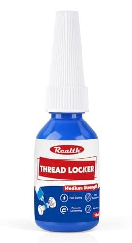 Image of Realth Thread Lock Blue 10ml | Medium Strength Threadlock | Removable Threadlocker | Lock & Seal Nuts Bolts Metals - Against Losening and Leakage