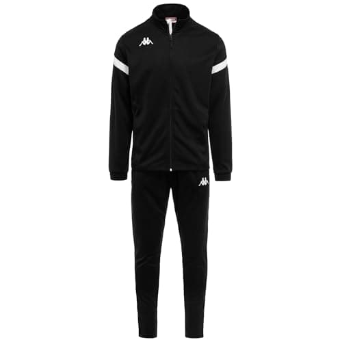 Image of Kappa Men's Dalcito Tracksuit, black/white, M UK