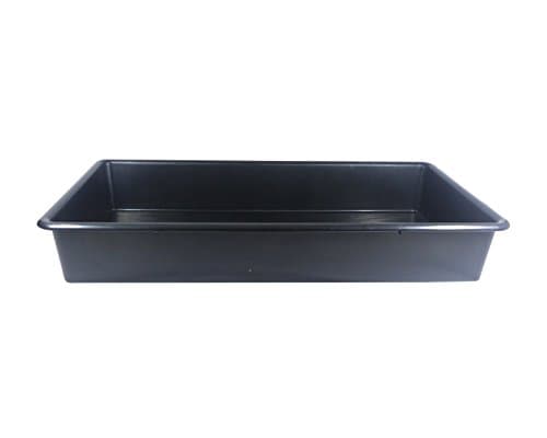 Image of Britten & James 100 x 55cm Large Extra Deep Tray Black. Use in the garden, greenhouse, for hydroponics, oil drain tray, for muddy boots, litter tray etc.