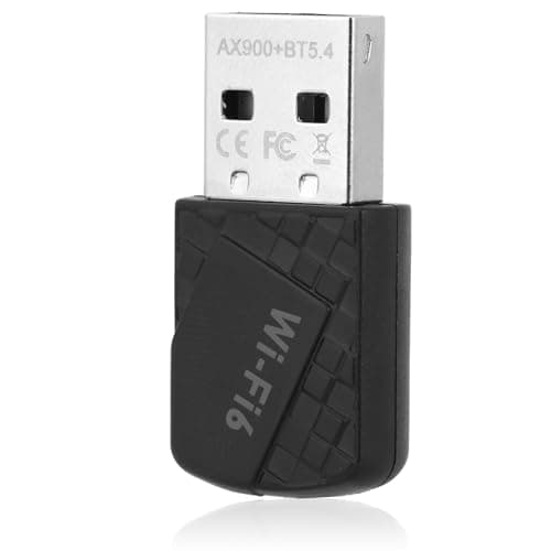 Image of BTFO USB WiFi 6 Adapter for Laptop Desktop, 2-in-1 AV900 Wifi Dongle Dual Band 2.4/5GHZ with Bluetooth 5.3 Dual Band Wireless Internet Network Plug AND Play for PC/Laptop/Desktop Support Win11/10/7