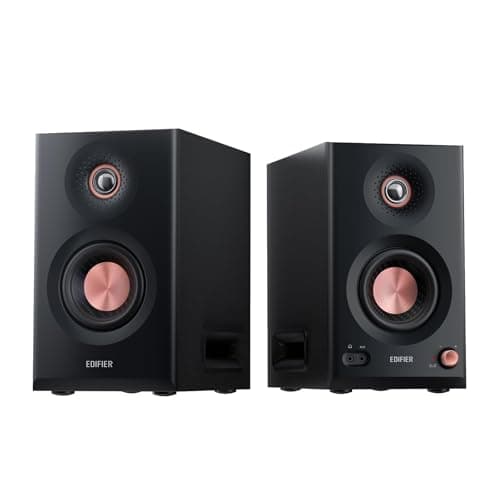 Image of Edifier MR5 2.0 Studio Monitor Bookshelf Speakers: VGP2025 Gold Award, 110W Hi-Res Certified, 3-Way Active Design, LDAC BT6.0, Room Calibration, XLR/TRS/RCA Inputs for Home Studio & Multimedia - Black