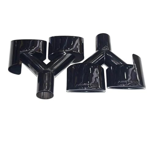 Image of Dual Exhaust Pipes For Mercedes For Benz C-Class W204 E-Class W212 W211 S-Class W221 Exhaust Pipe Stainless Steel Black For AMG Muffler Tip Automobile Tailpipe(Y Black 260)