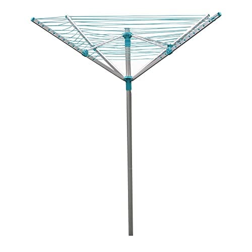 Image of JVL 4 Arm Aluminium Rotary Airer, 50 Metre