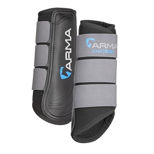 Image of Shires Arma Neoprene Brushing Boots - Grey Full