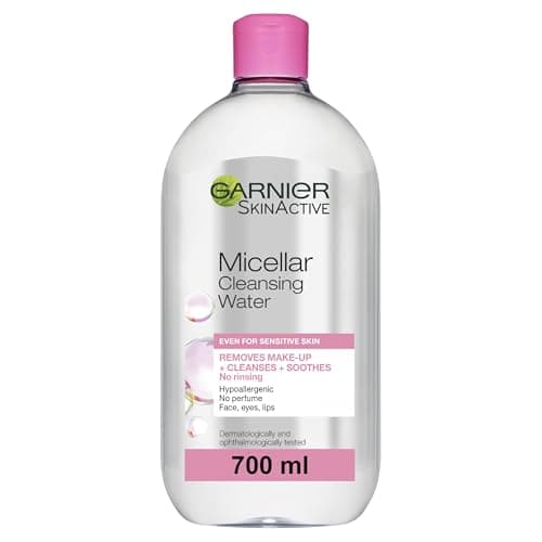 Image of Garnier Micellar Cleansing Water 700ml, Gentle face cleanser & Make up Remover, Suitable For All Skin Types Including Sensitive Skin, Soothing Formula, Dermatologically Tested