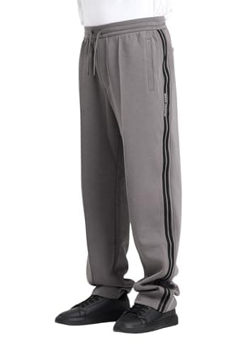 Image of Armani Exchange Men's Stripes Detail Double Pockets Pants, Dark Gull Gray, XS