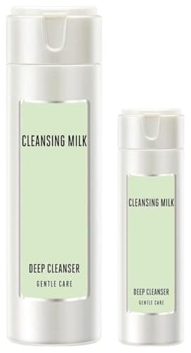 Image of Gentle & Soft Deep Pore Cleanser, Cleansing Milk, 60ml and Gentle & Soft Deep Pore Cleanser, Cleansing Milk, 120ml