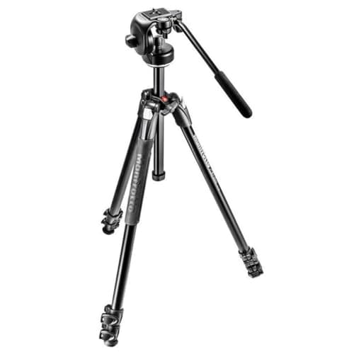 Image of Manfrotto 290 Xtra 3-Section Aluminum Tripod with 128RC Micro Fluid Head and Quick Release