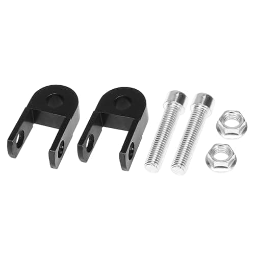 Image of F FIERCE CYCLE Pair 3cm Motorcycle Rear Shock Absorber Height Extender Black