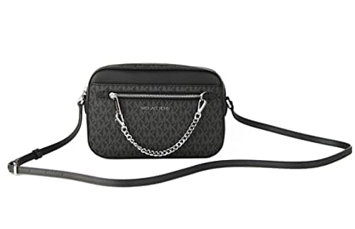 Image of Michael Kors Women's East West Chain Crossbody, Black, Large